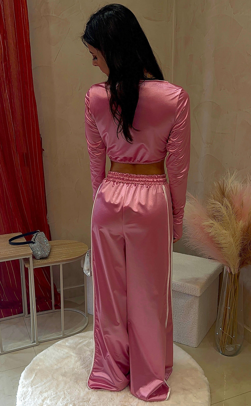 PINK VELVET CO-ORD SET