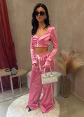 PINK VELVET CO-ORD SET