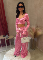 PINK VELVET CO-ORD SET