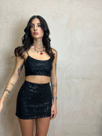 SET PAILLETTES GONNA+TOP