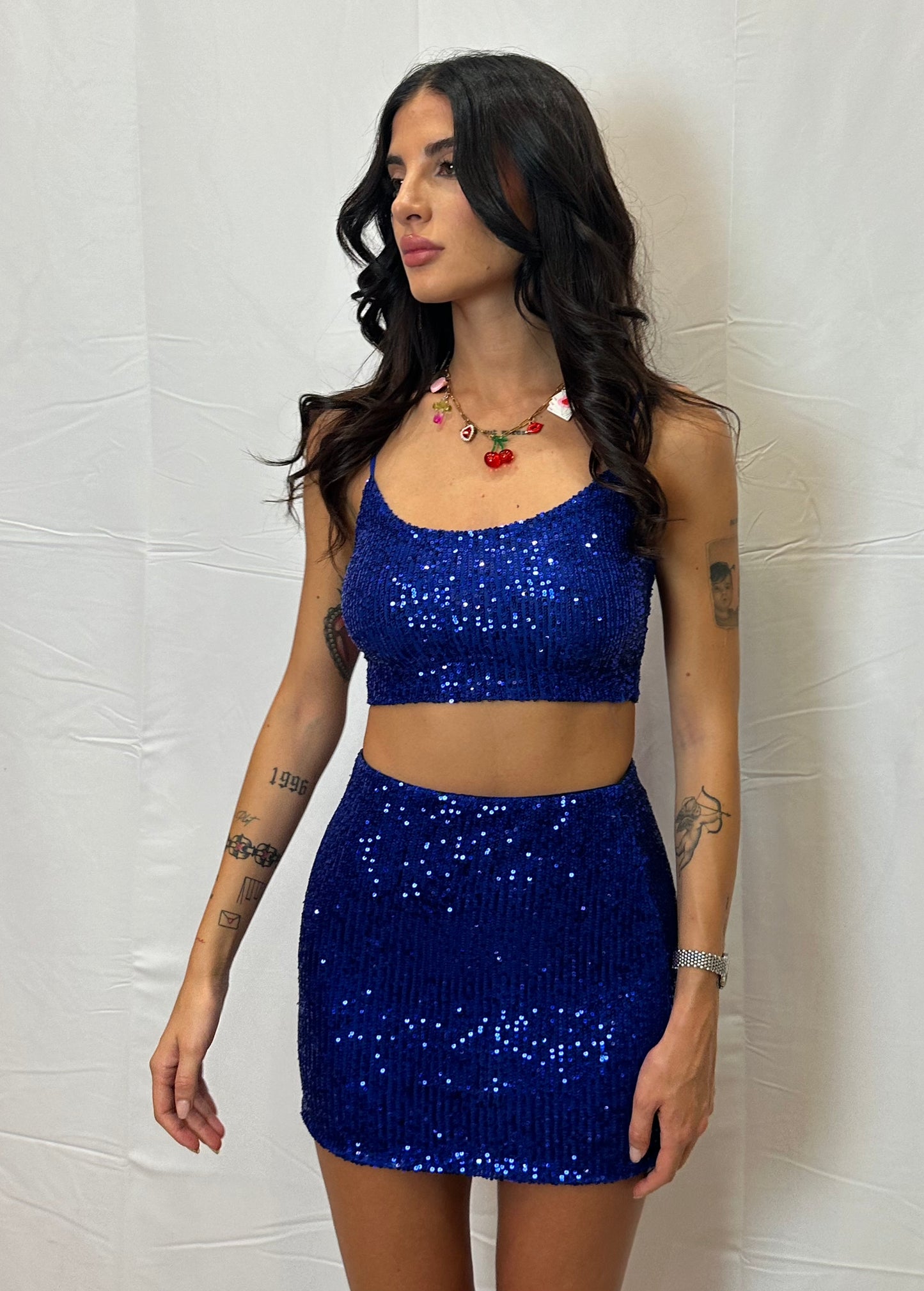 SET PAILLETTES GONNA+TOP