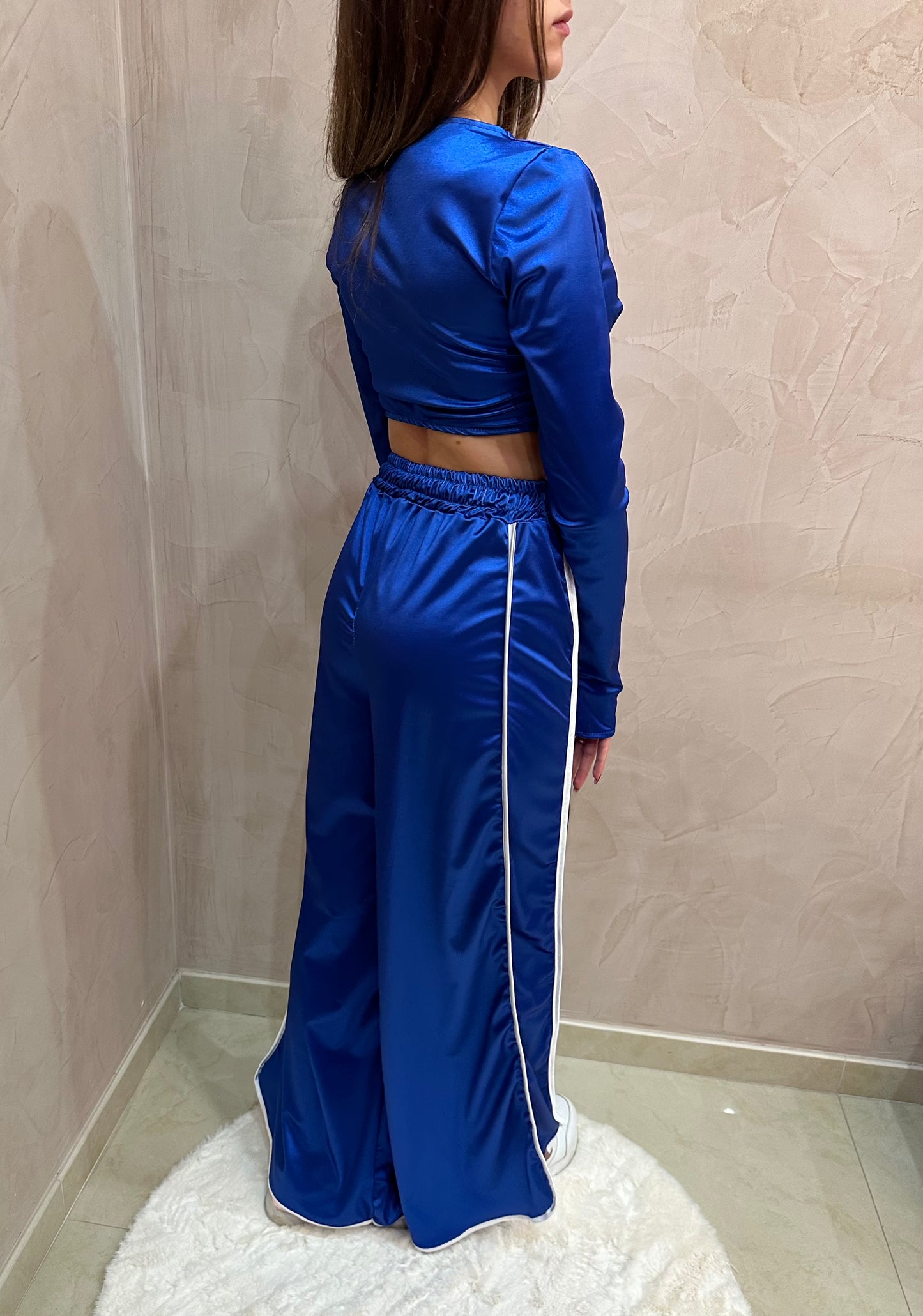 COORD SET BLU VELVET SET