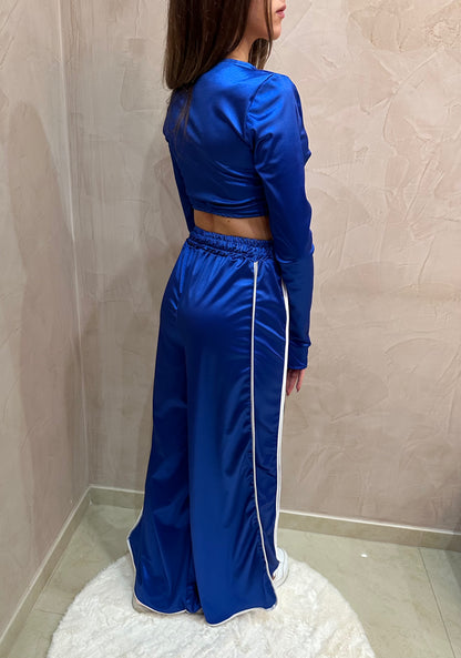 COORD SET BLU VELVET SET