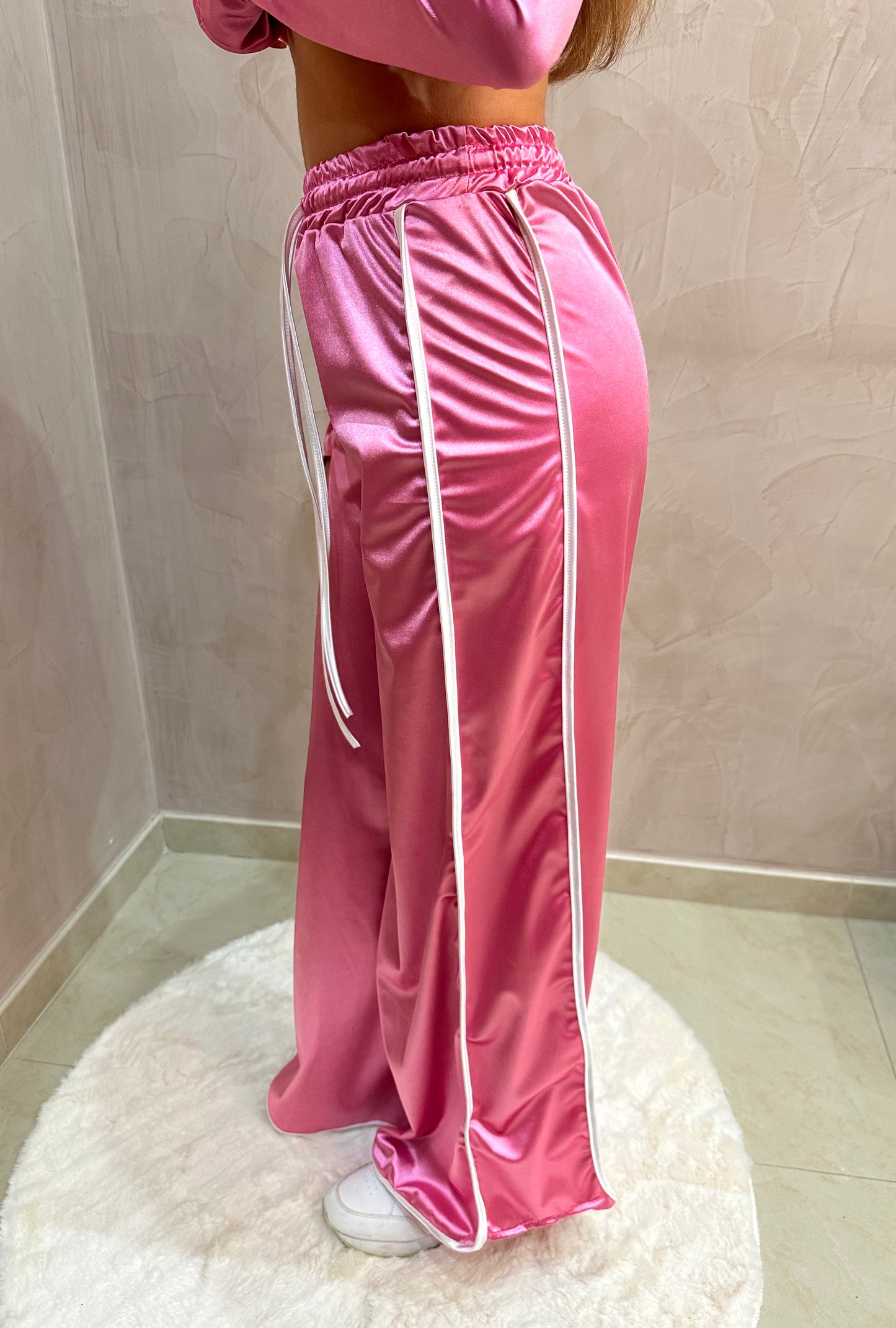 COORD SET PINK VELVET